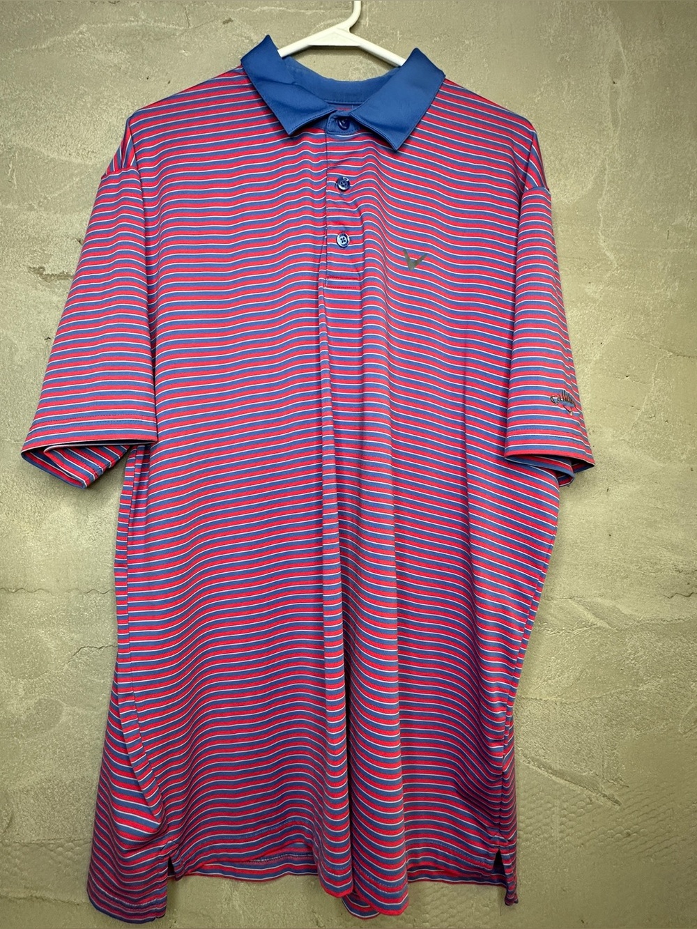 Callaway Opti-Dri Men’s Striped Golf Polo Shirt Size XL